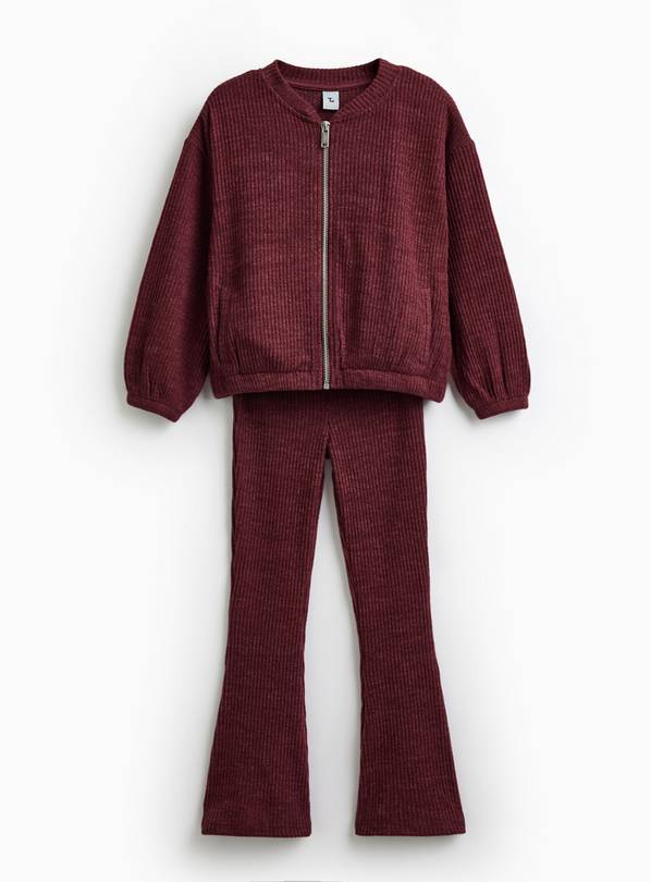 Burgundy Soft Knitted Set 5 years